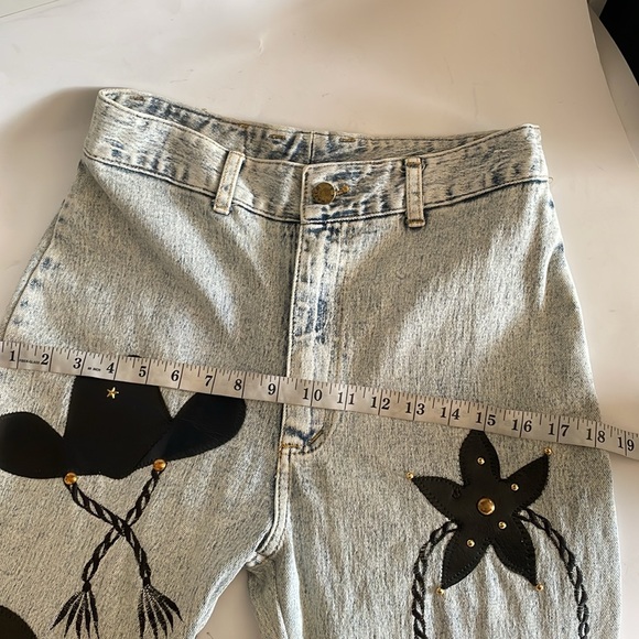 Vintage LA Watch Western Cowboy Hat Boots Star Patch Y2K Mom Jeans size 11-12 - Picture 7 of 10